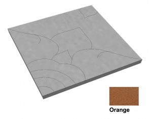 บล็อกปูพื้น เอสซีจี รุ่นศิลาเหลี่ยม ลายไทย-ดาราวดี ขนาด 50x50x6 ซม. สีส้ม.jpg
