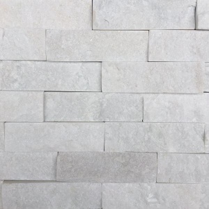 20หินตกแต่งผนัง ควอตไซต์ เพียวไวท์ Pure White Quartzite 6×20 ซม..jpg