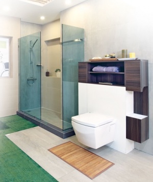 DBC090-GR ฉากกั้นอาบน้ำบานเปลือย กระจกนิรภัยสีใส แบบบานเปิดต่อกระจก 10 มม..jpg